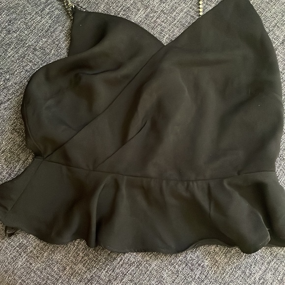 NWT Rhinestone Strap Crop Top - Picture 2 of 8